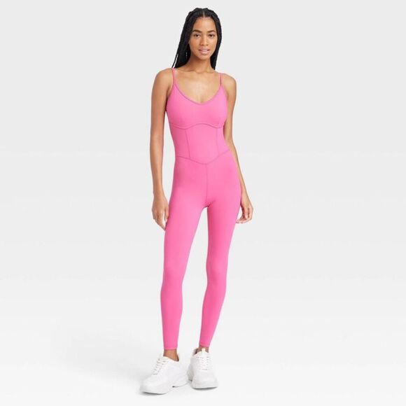 JoyLab - Women's Corset Bodysuit - JoyLab Pink - Picture 1 of 3